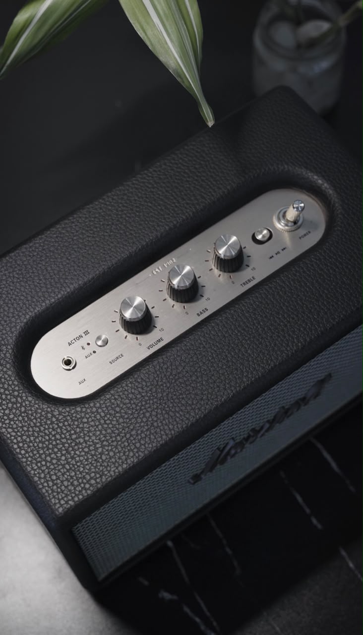 Marshall speaker in the studio